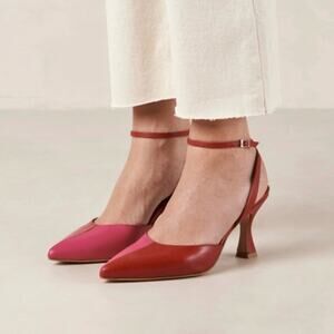 Alohas Cinderella Lipstick Red Magenta, Size 8/8.5 (39)